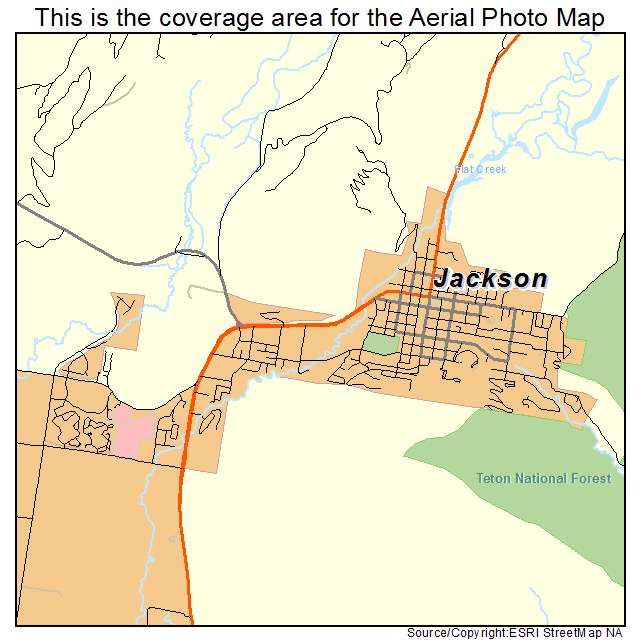 Jackson, WY location map 