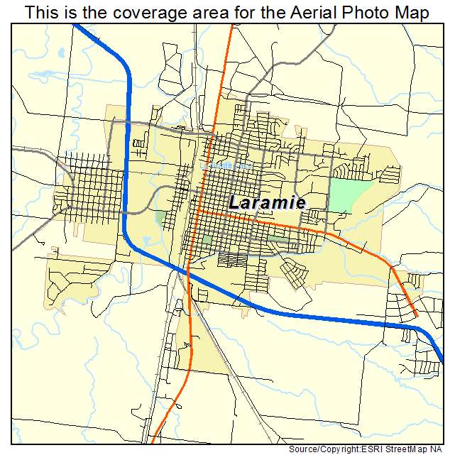 Laramie, WY location map 