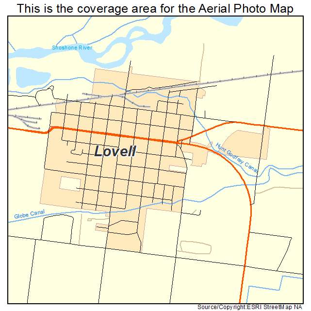 Lovell, WY location map 