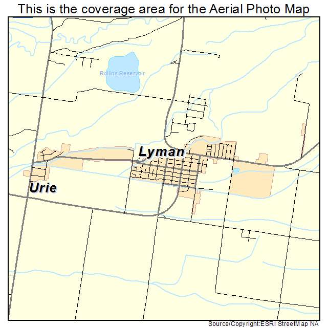 Lyman, WY location map 
