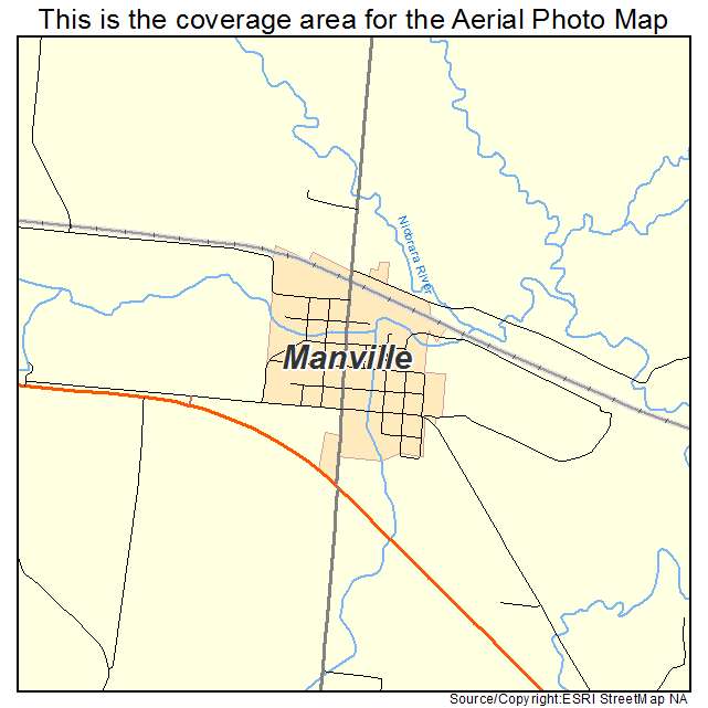 Manville, WY location map 