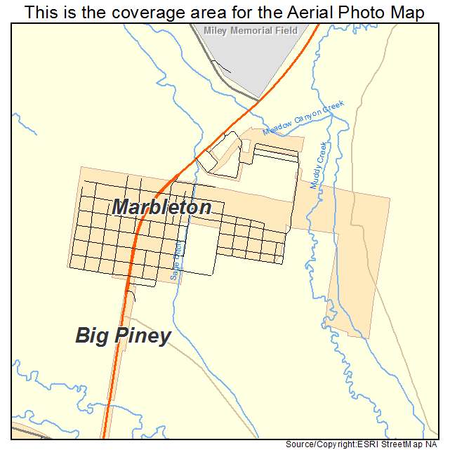 Marbleton, WY location map 