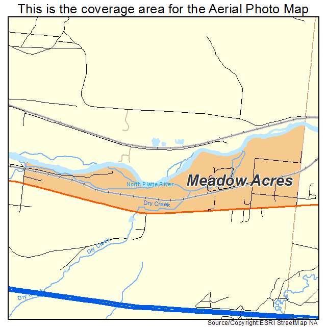 Meadow Acres, WY location map 