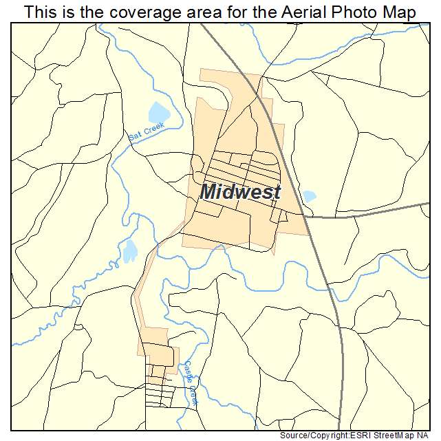 Midwest, WY location map 