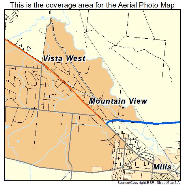Mountain View, WY location map 