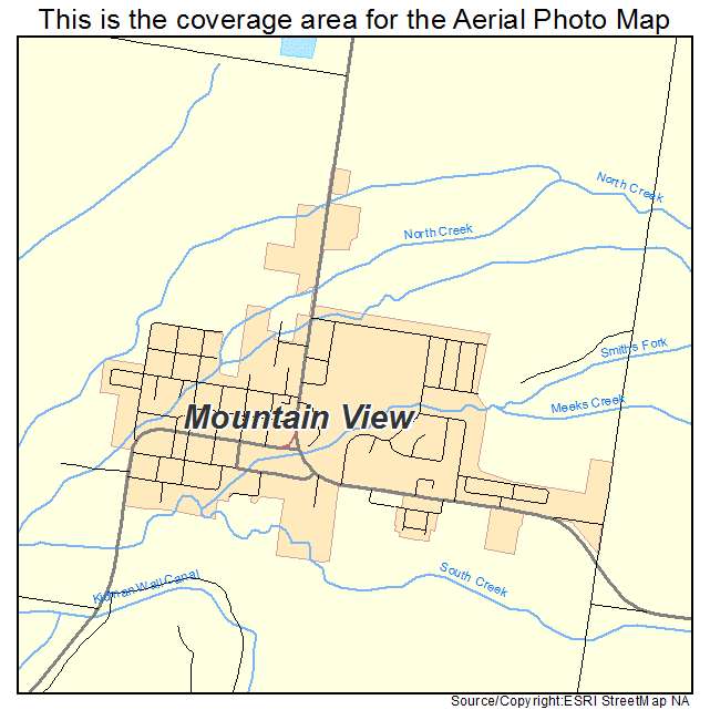 Mountain View, WY location map 