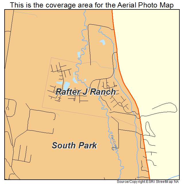 Rafter J Ranch, WY location map 