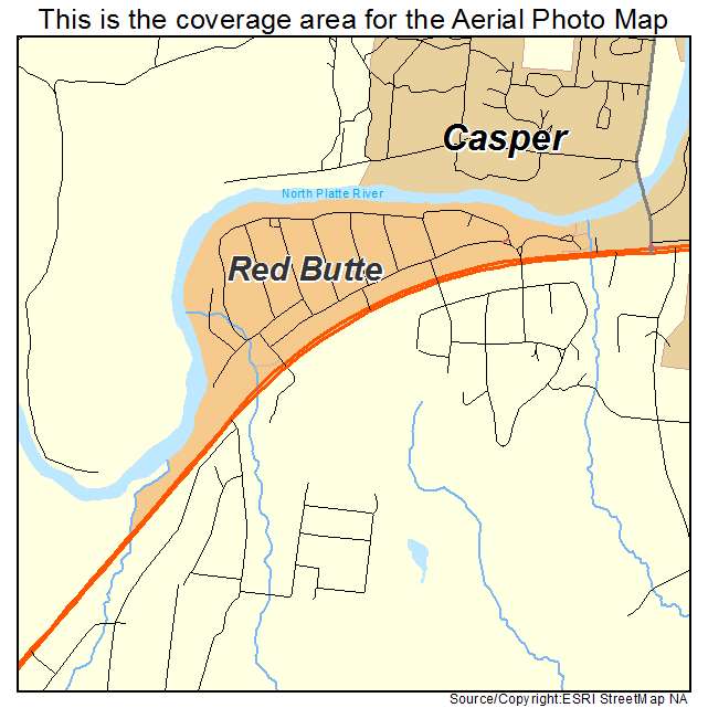 Red Butte, WY location map 