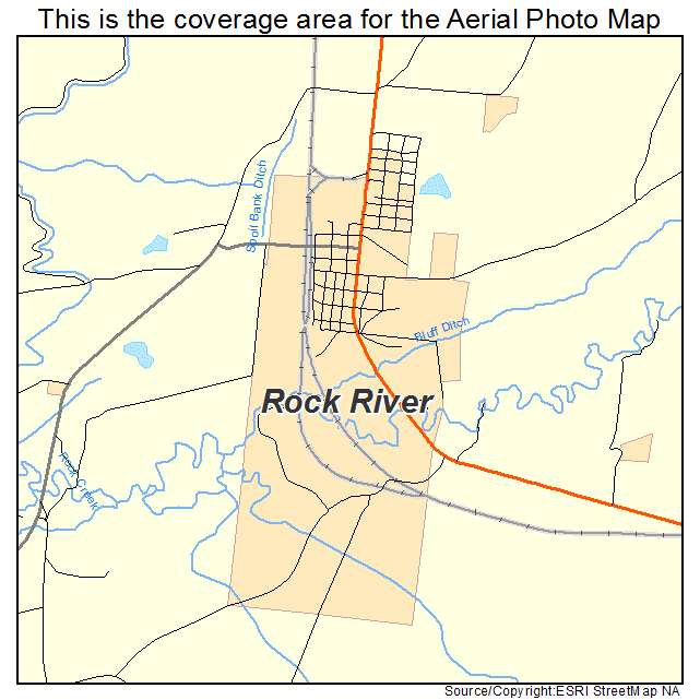 Rock River, WY location map 