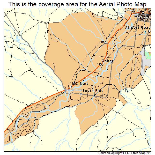 South Flat, WY location map 