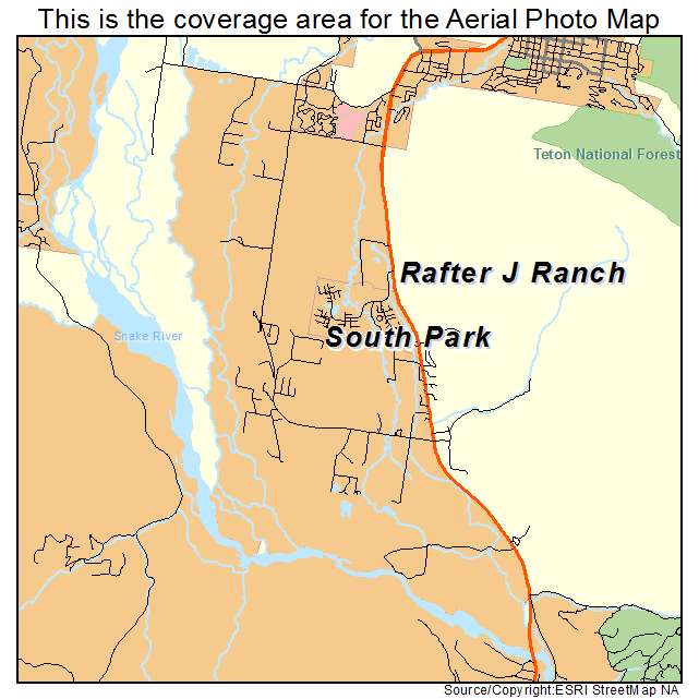 South Park, WY location map 