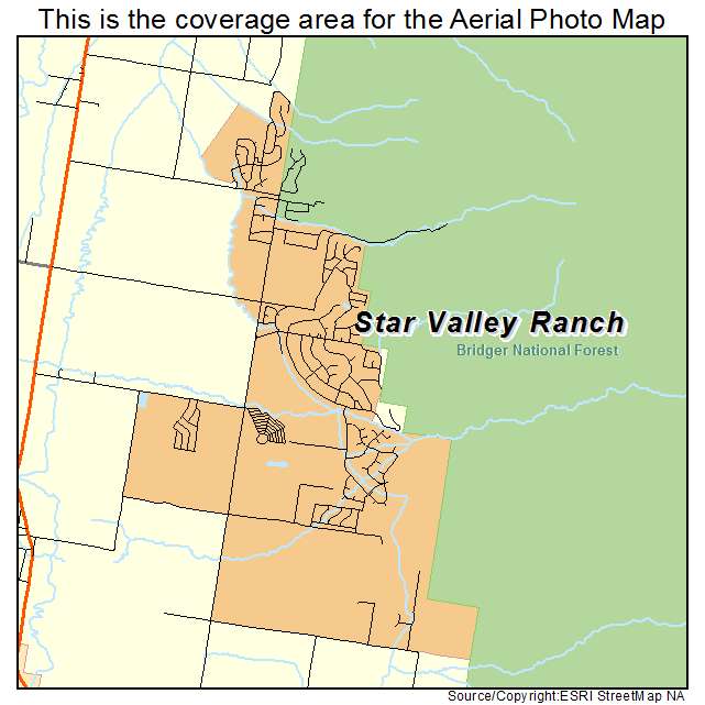 Star Valley Ranch, WY location map 
