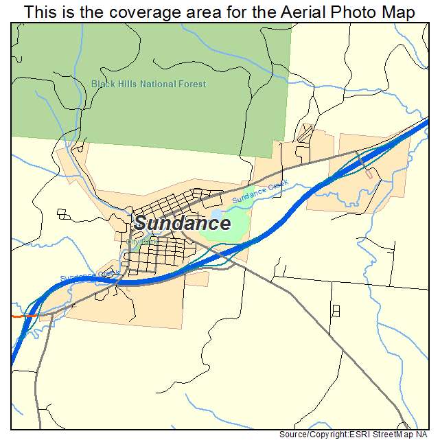 Sundance, WY location map 