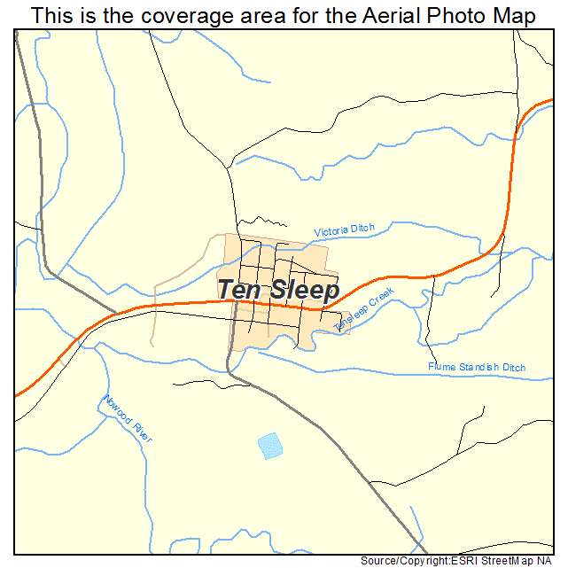Ten Sleep, WY location map 