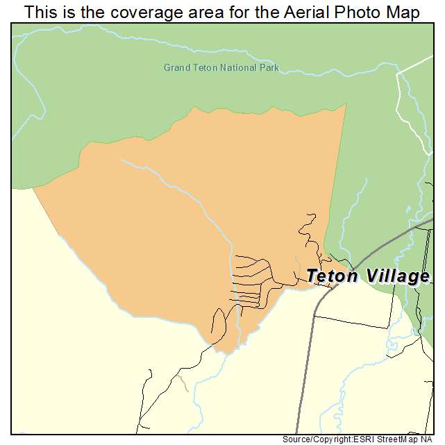 Teton Village, WY location map 