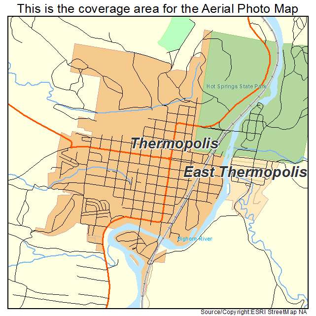 Thermopolis, WY location map 