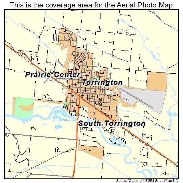 Torrington, WY location map 