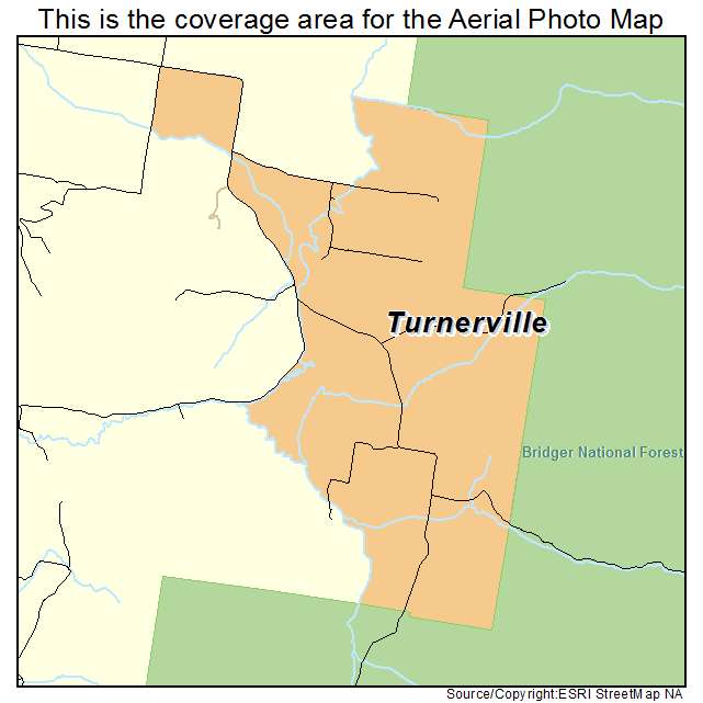 Turnerville, WY location map 