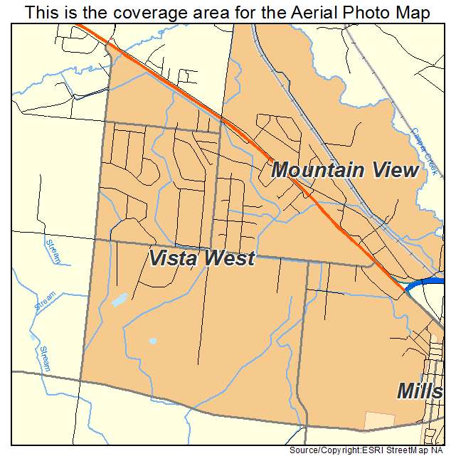 Vista West, WY location map 