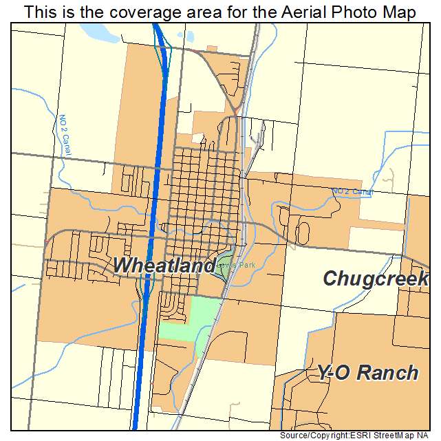 Wheatland, WY location map 