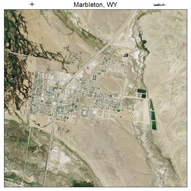 Marbleton, WY air photo map