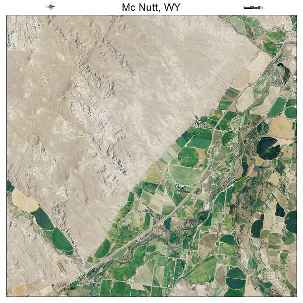 Mc Nutt, WY air photo map