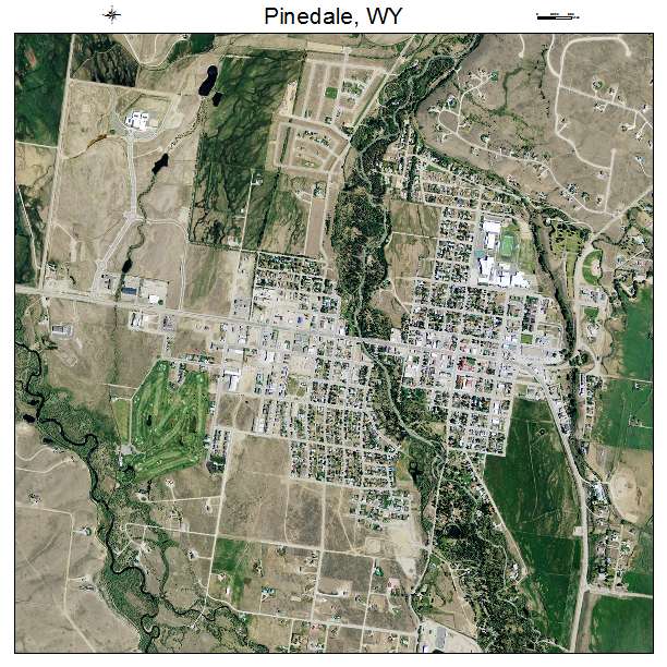 Pinedale, WY air photo map