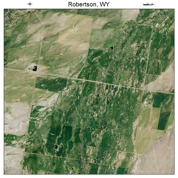 Robertson, WY air photo map