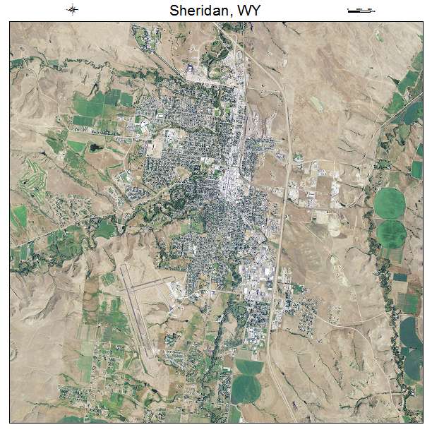 Sheridan, WY air photo map