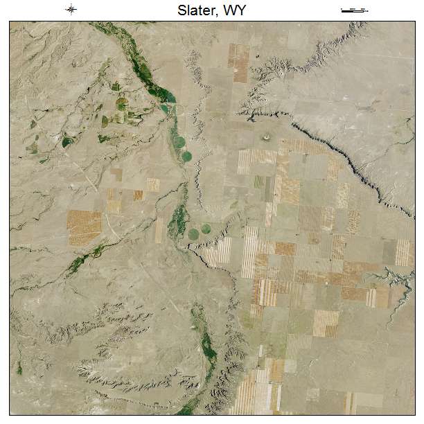 Slater, WY air photo map