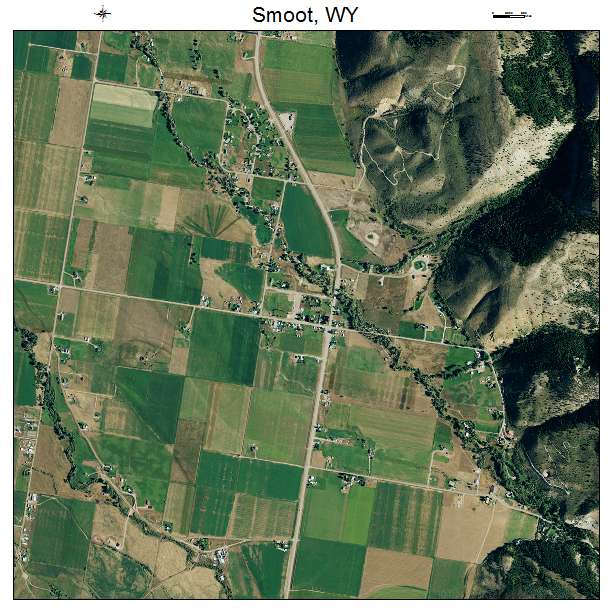 Smoot, WY air photo map