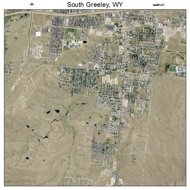 South Greeley, WY air photo map