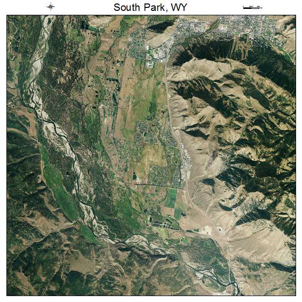 South Park, WY air photo map