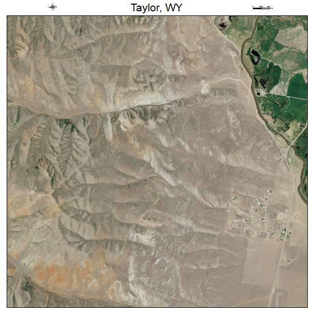 Taylor, WY air photo map