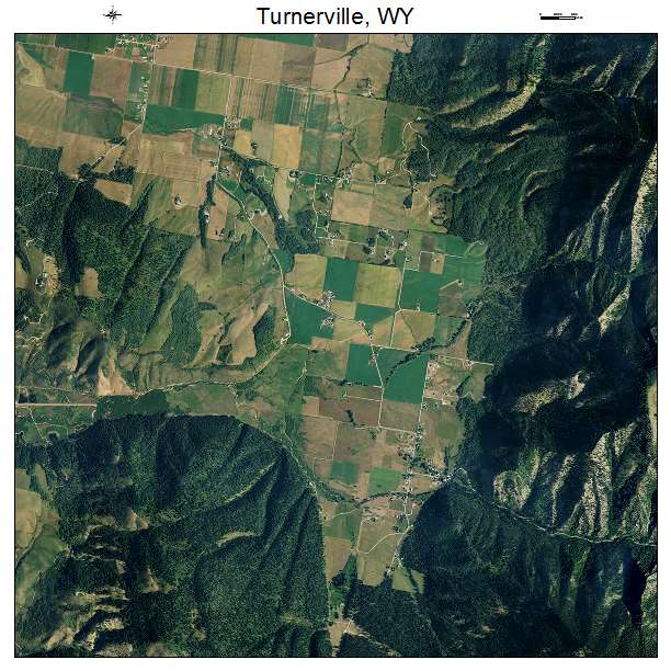 Turnerville, WY air photo map