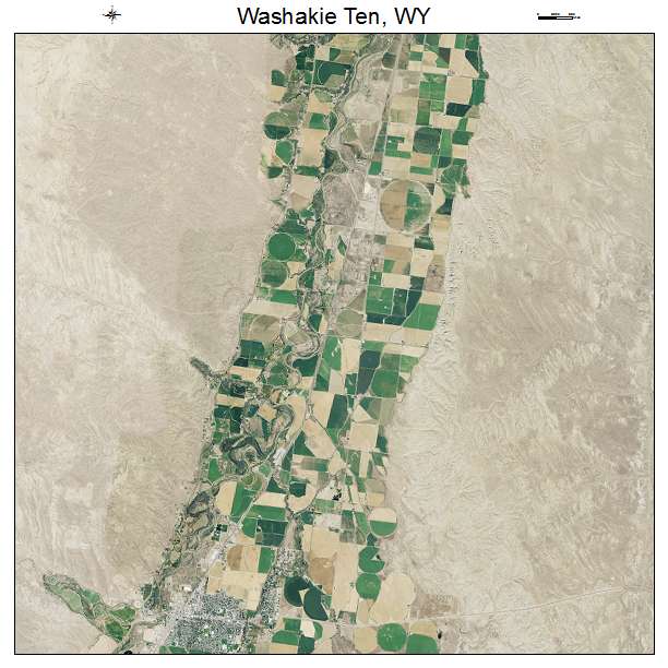 Washakie Ten, WY air photo map