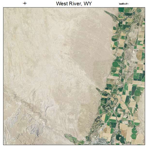 West River, WY air photo map