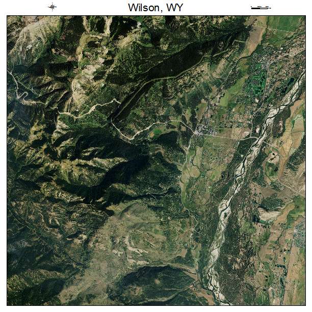 Aerial Photography Map of Wilson, WY Wyoming