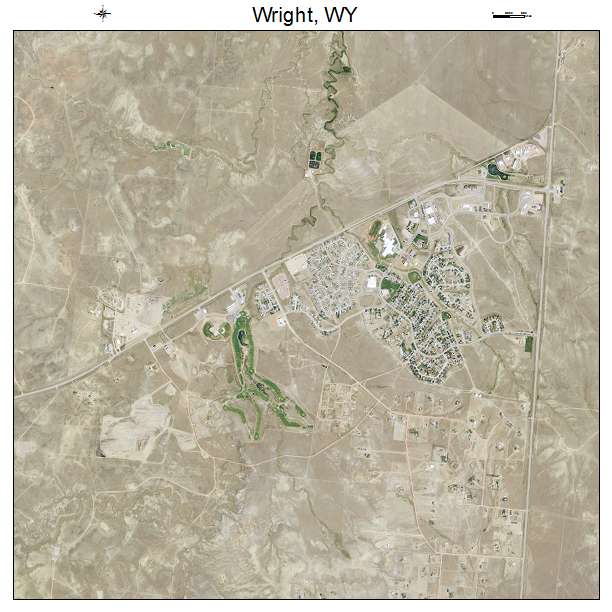 Wright, WY air photo map