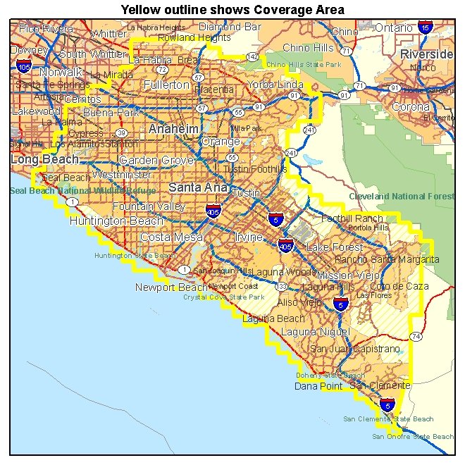 Orange County CA aerial photography