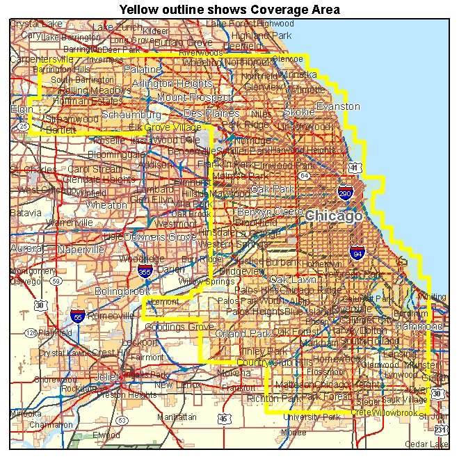 Cook County IL aerial photography