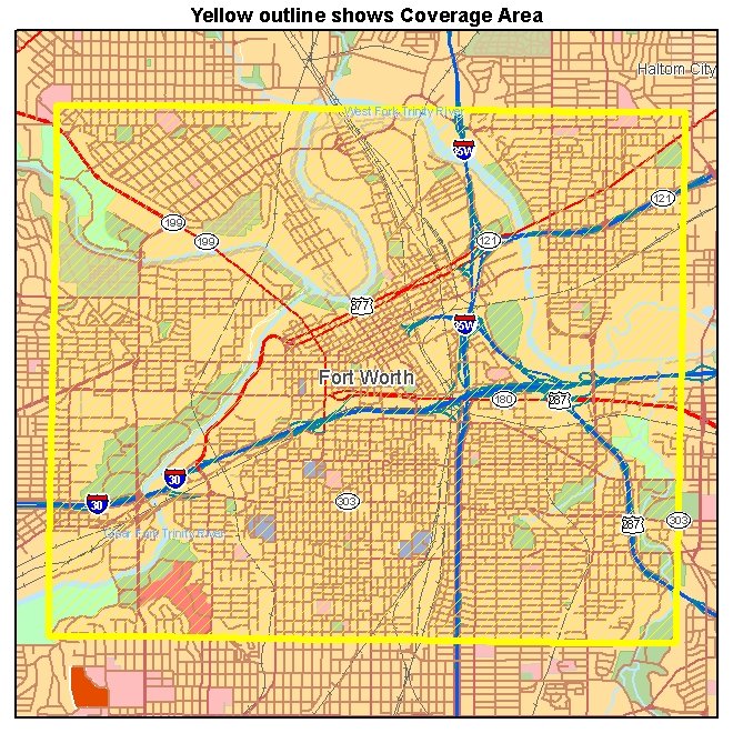 Fort Worth TX aerial photography