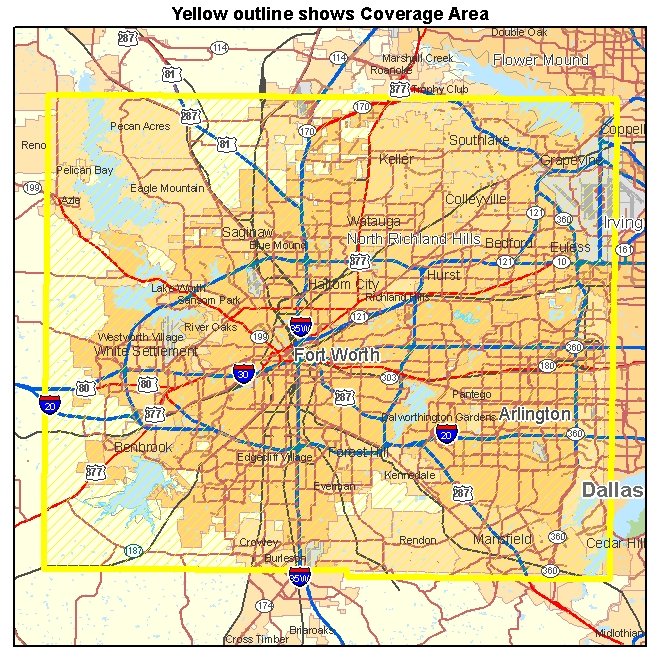 Tarrant County TX aerial photography