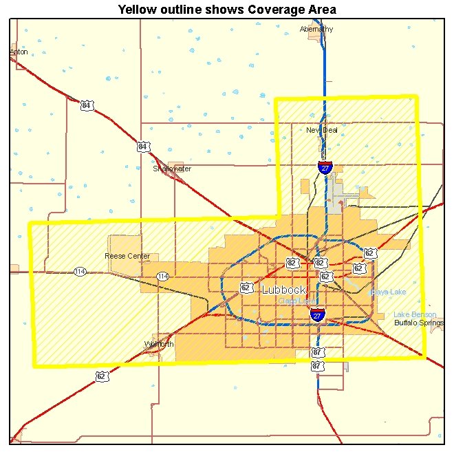 Lubbock TX aerial photography