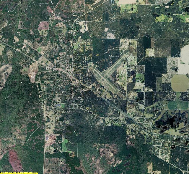 Dixie County, Florida aerial photography