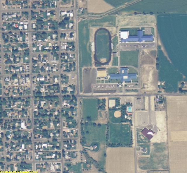 Gooding County, ID aerial photography detail