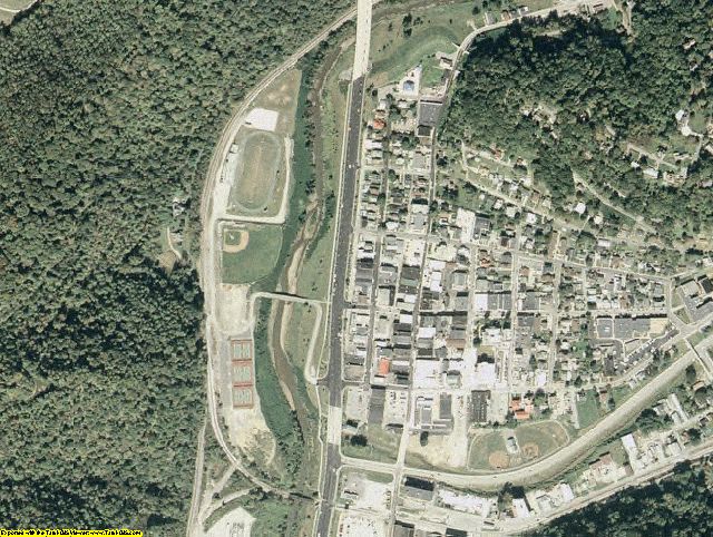 Harlan County, KY aerial photography detail