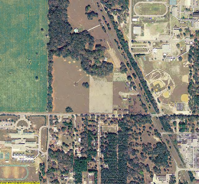 Levy County, FL aerial photography detail