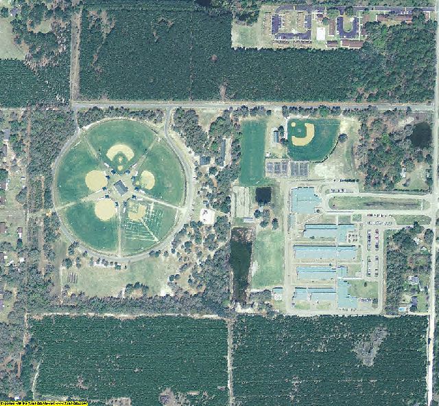Suwannee County, FL aerial photography detail