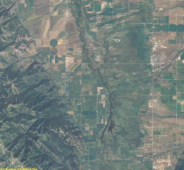 Teton County, Idaho aerial photography